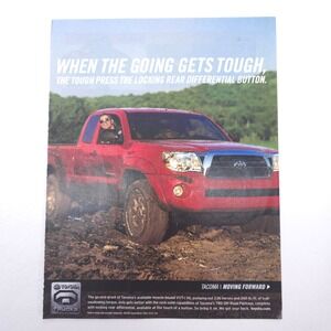 Toyota Tacoma Taco Truck Print Ad Vintage Y2K Automotive Off Road Advertising